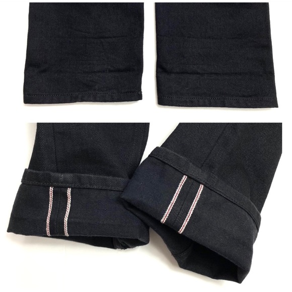 Gustin 99 Slim Legs Jeans Raw Black RN116699 Selvedge Denim Size 29 - Picture 8 of 10